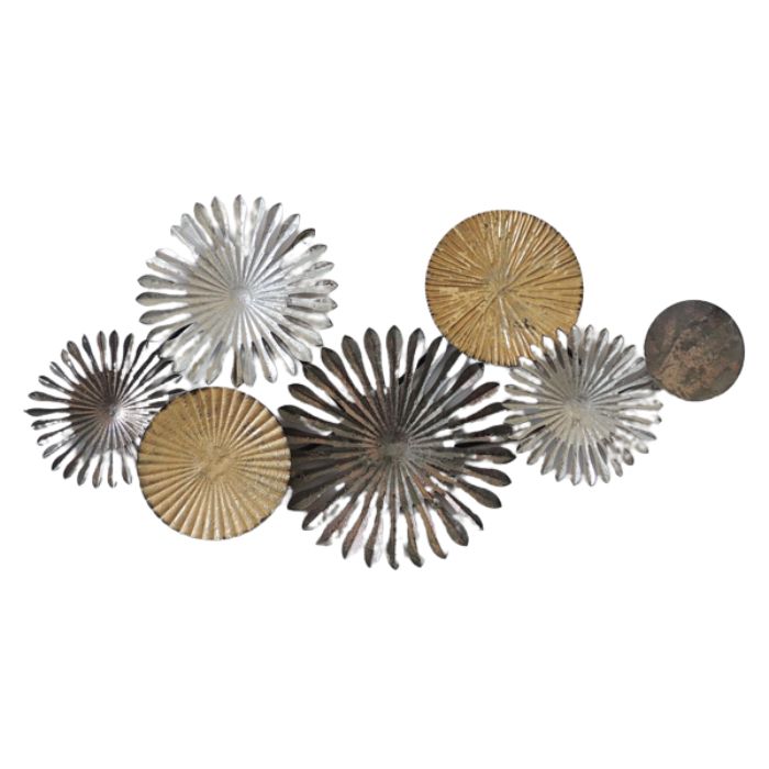 Decorațiune de perete ORLANDO din metal, 88 x 5,5 x 45 cm