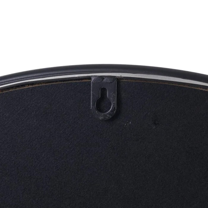 Oglindă de perete NEGRO cu ramă din metal negru mat, 41 cm