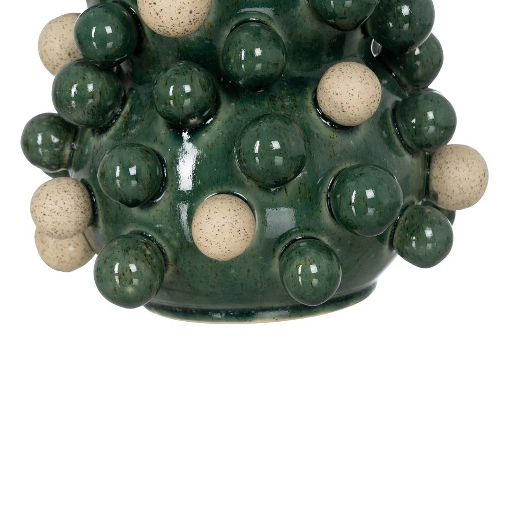 Vază din ceramică NERULO GREEN, verde, 24 x 24 x 31,5 cm