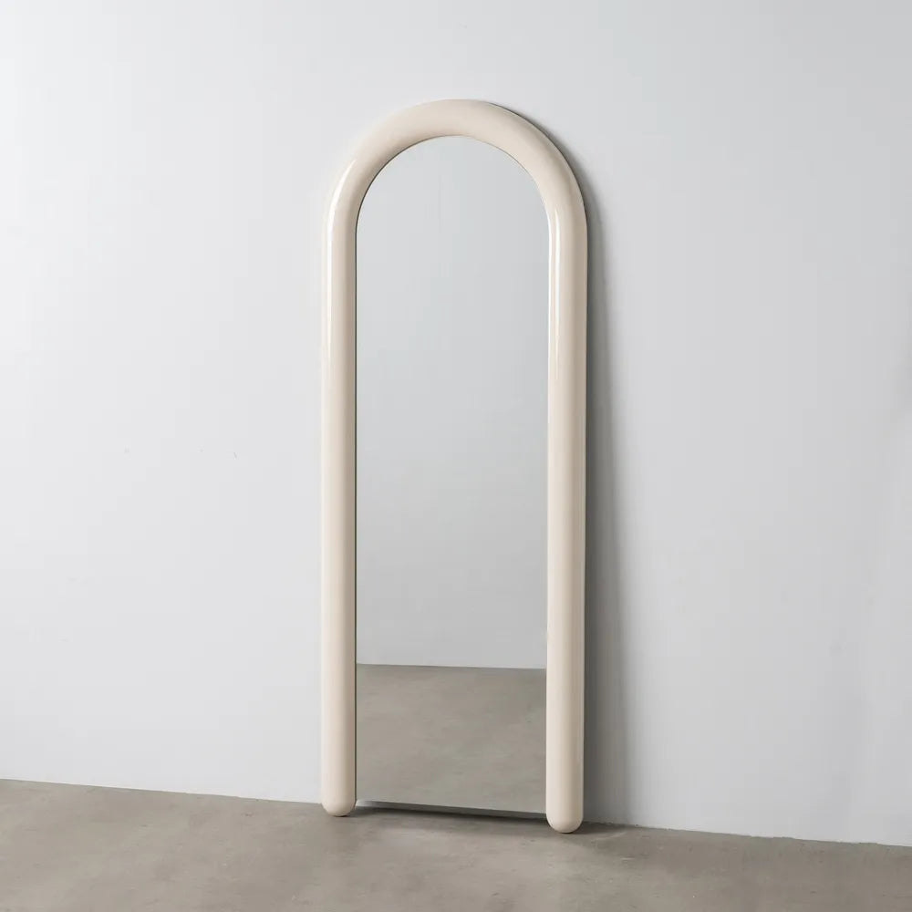 Oglindă de podea VIVAHUE din MDF lăcuit și sticlă, 60 x 160 cm