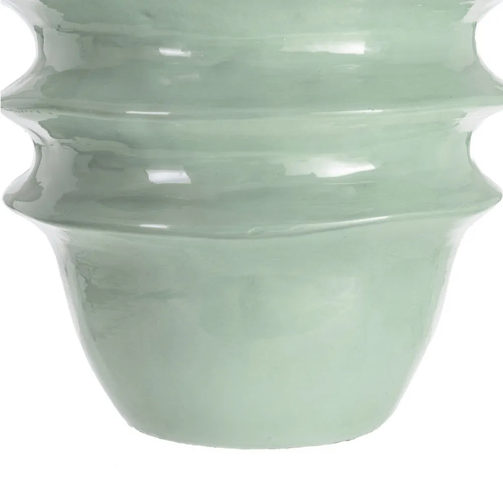 Vază ceramică HUELVA AQUAMARINE, 30 x 30 x 33 cm, gura de 20 cm