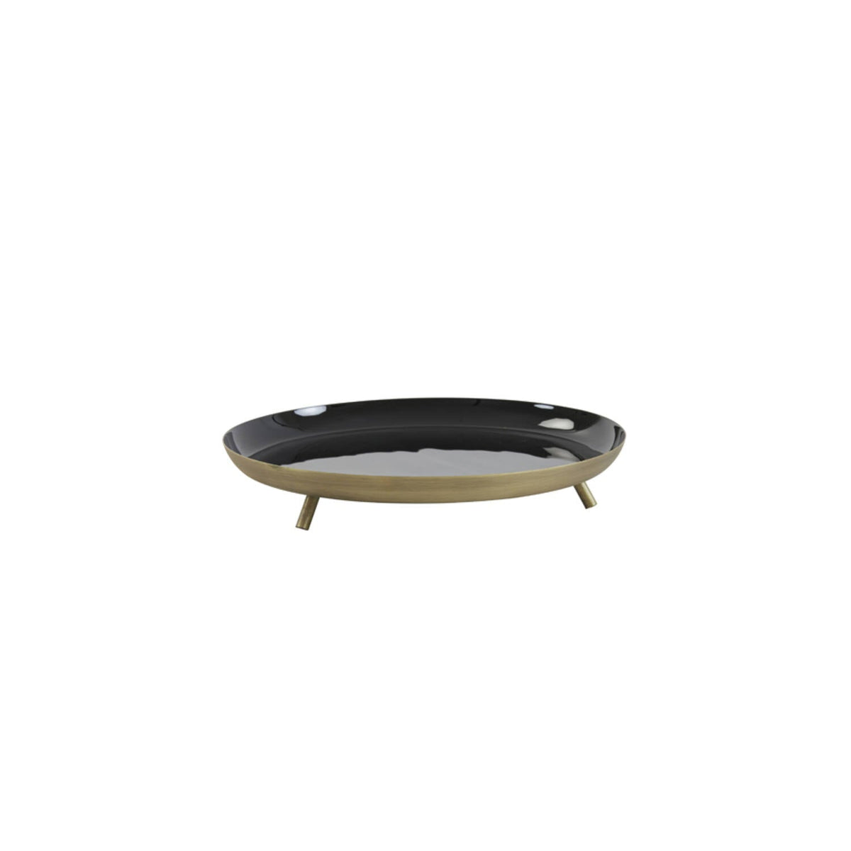 Platou DINLO negru/bronz, 30x5 cm