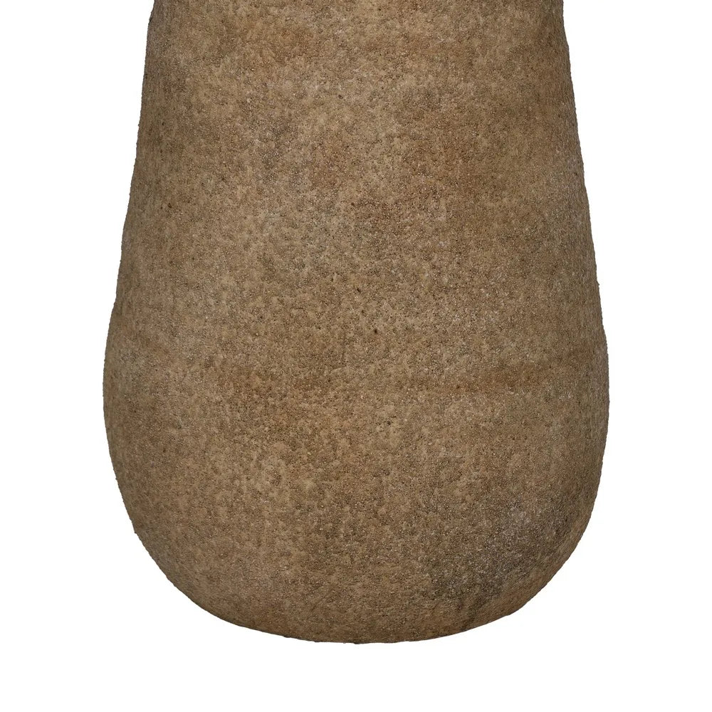 Vază ceramică JARONA, bej, dimensiuni 21 x 21 x 51 cm