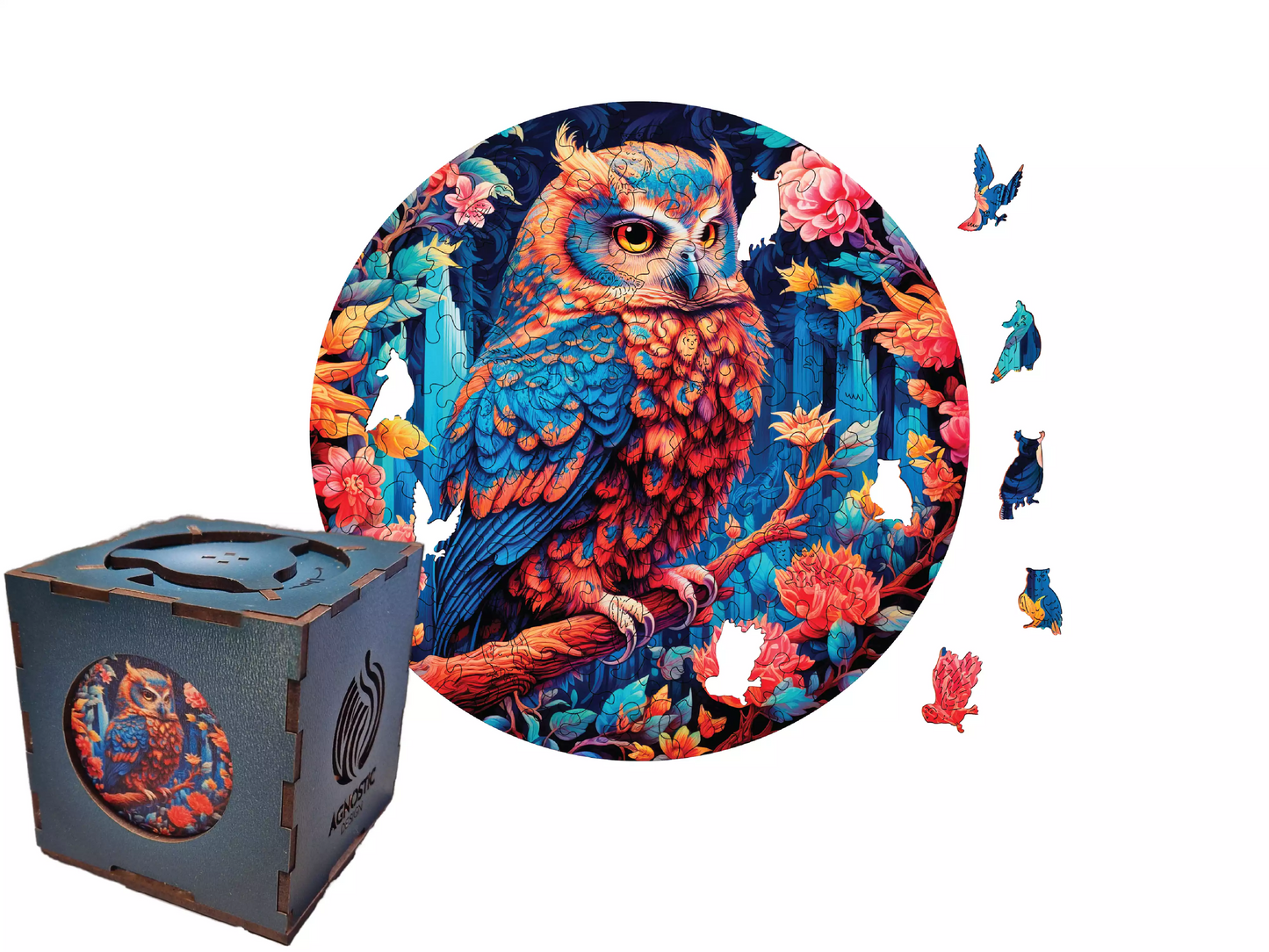 Bufnița Regală - Puzzle Jigsaw Fibre Lemn