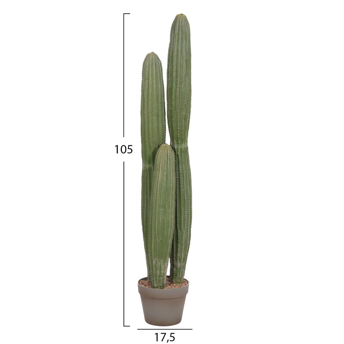 Cactus artificial MARVIN din polietilenă, în ghiveci din polipropilenă, înălțime 105 cm