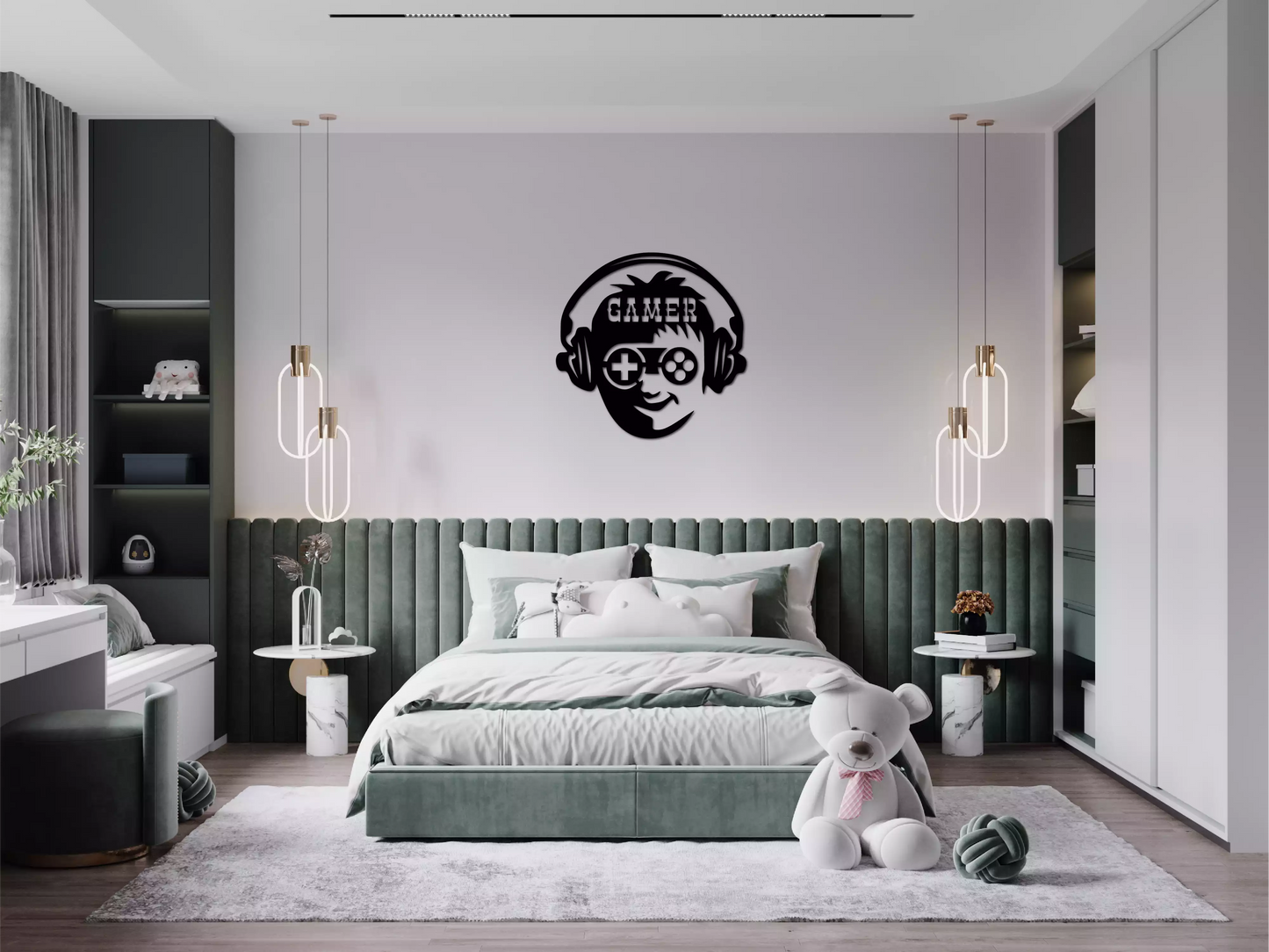 Gamer - Decorațiune Perete Fibre Lemn