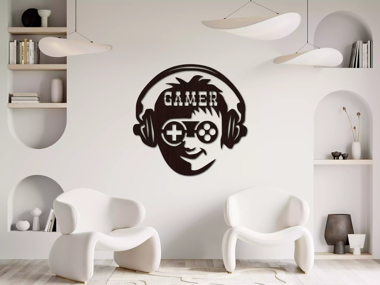 Gamer - Decorațiune Perete Fibre Lemn
