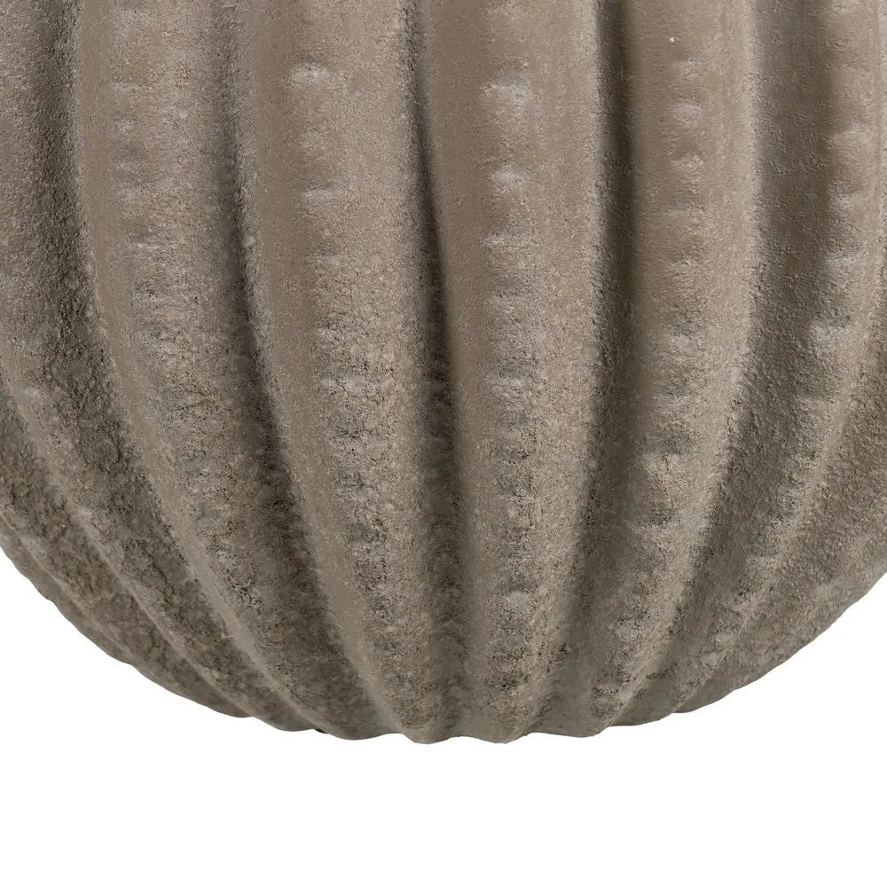 Vază HOLD DECO din ceramică gri, 34 x 34 x 33 cm