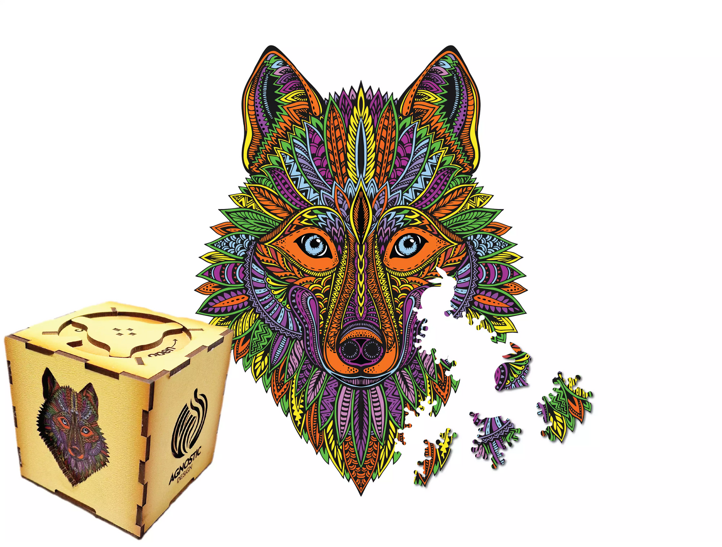 Lup - Puzzle Jigsaw Fibre Lemn