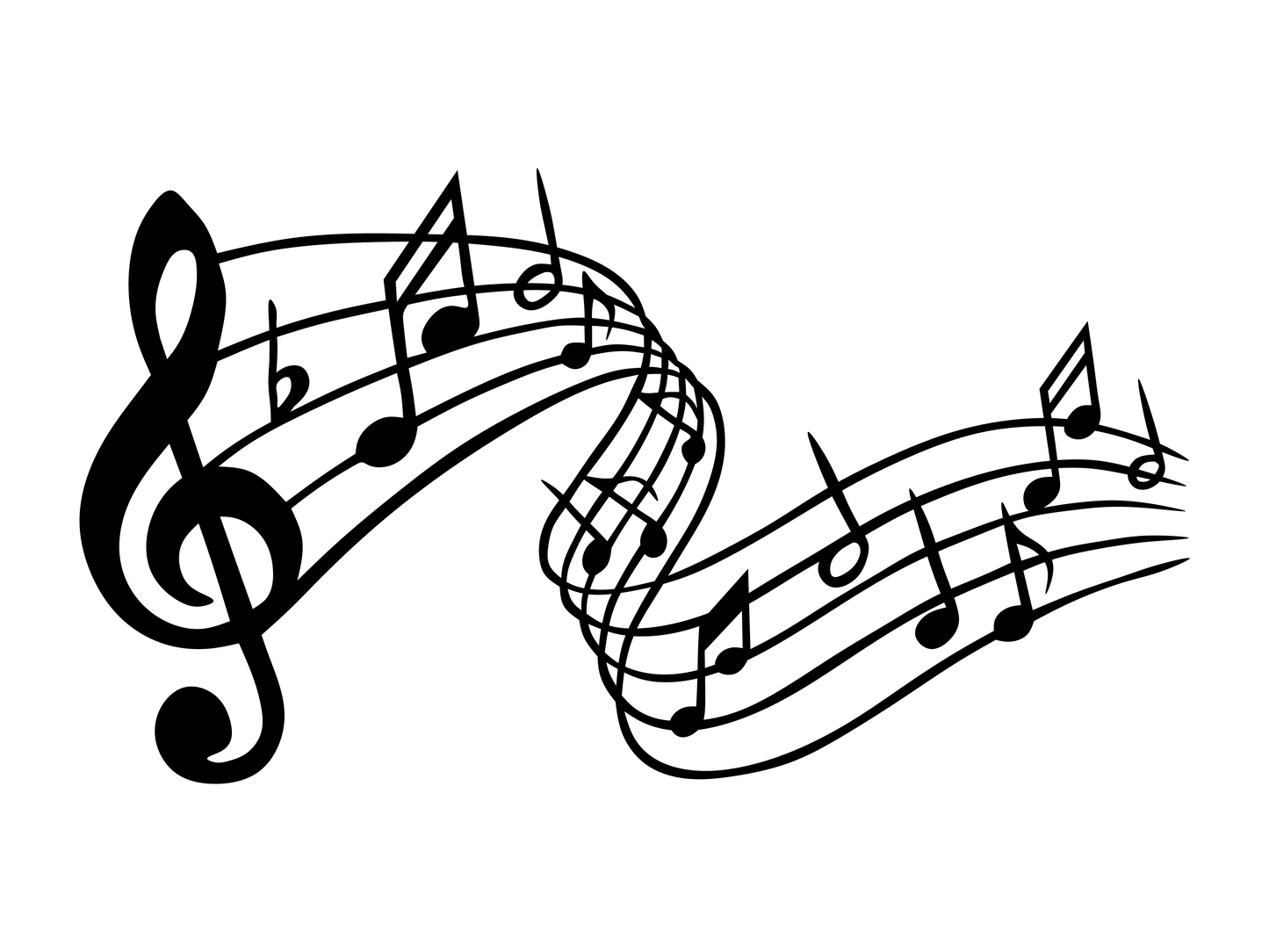 Note Muzicale - Decorațiune Perete Fibre Lemn