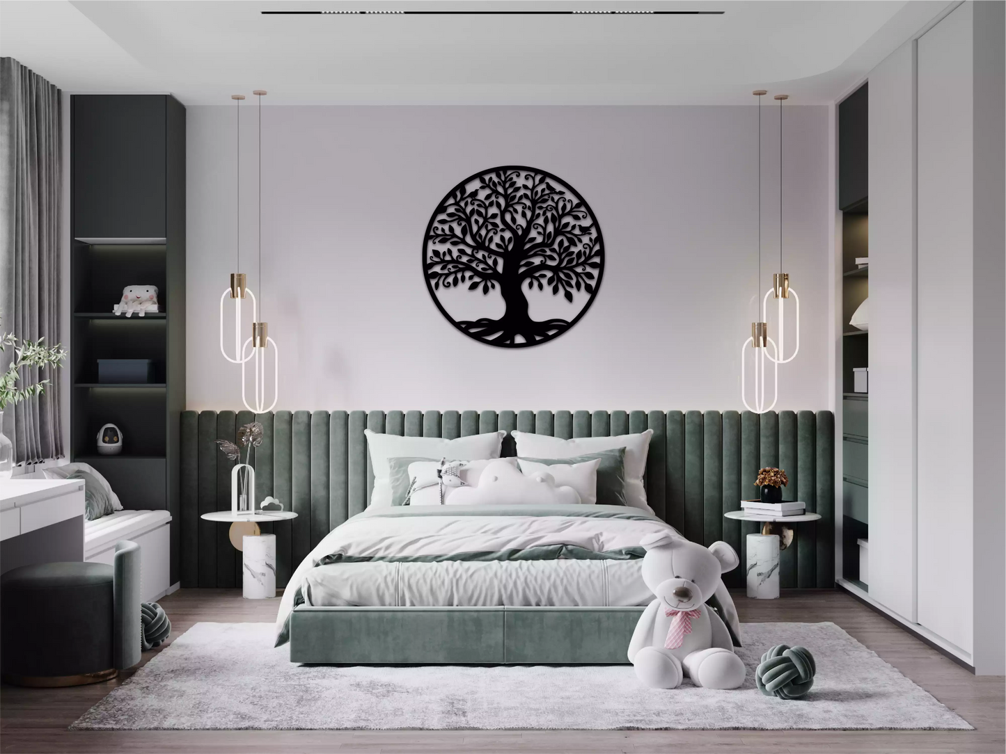 Copacul Vieții - Decorațiune Perete Fibre Lemn