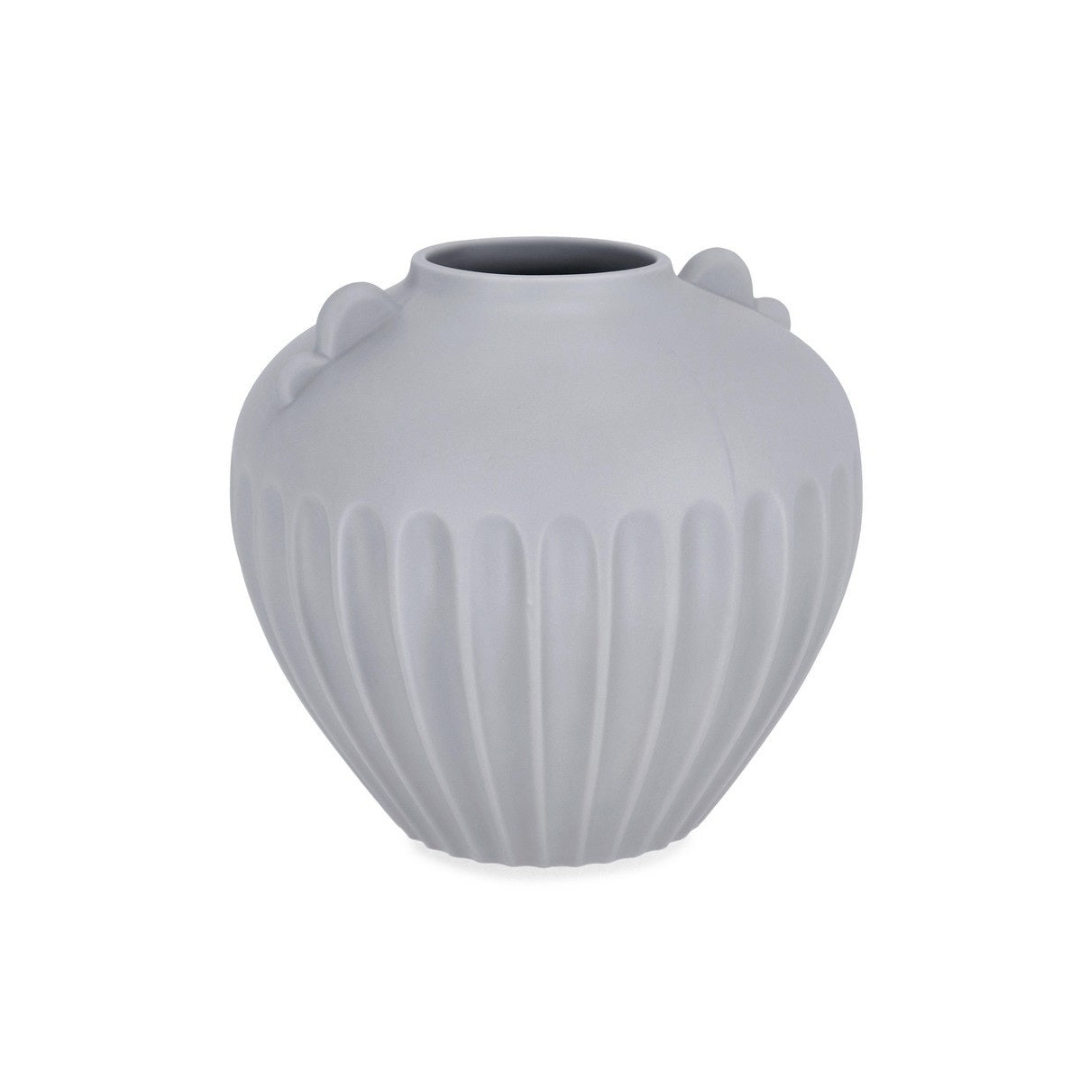 Vază decorativă JUZO din ceramică albastru deschis, 27 x 27 x 24 cm