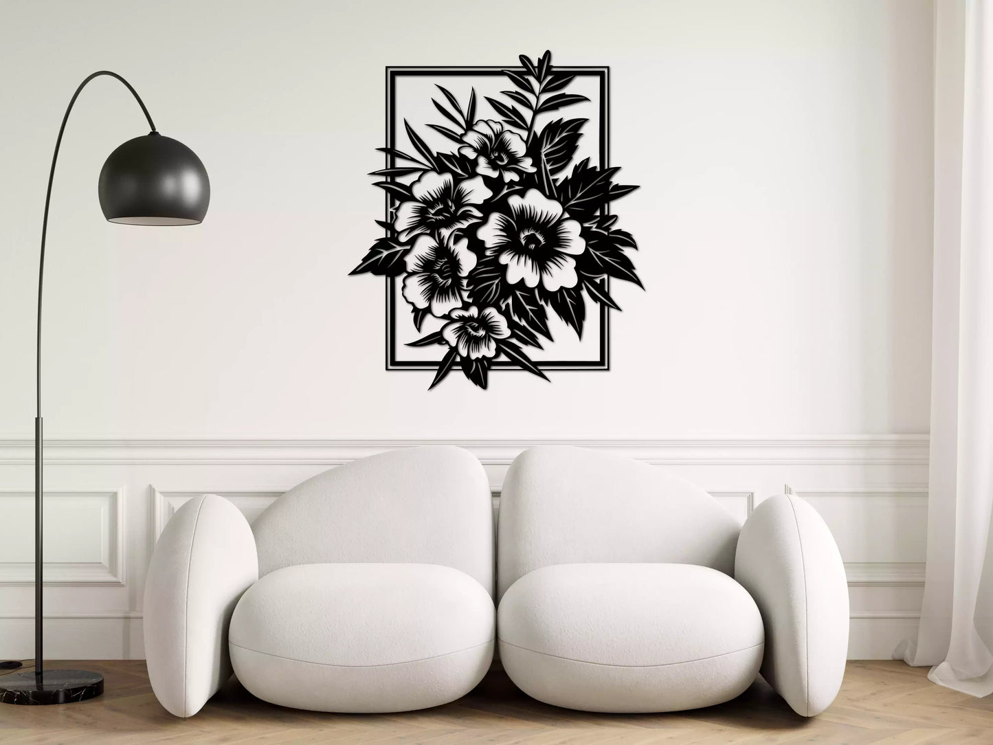 shopify_negru.webp Buchet Anemone - Decorațiune Perete Fibre Lemn