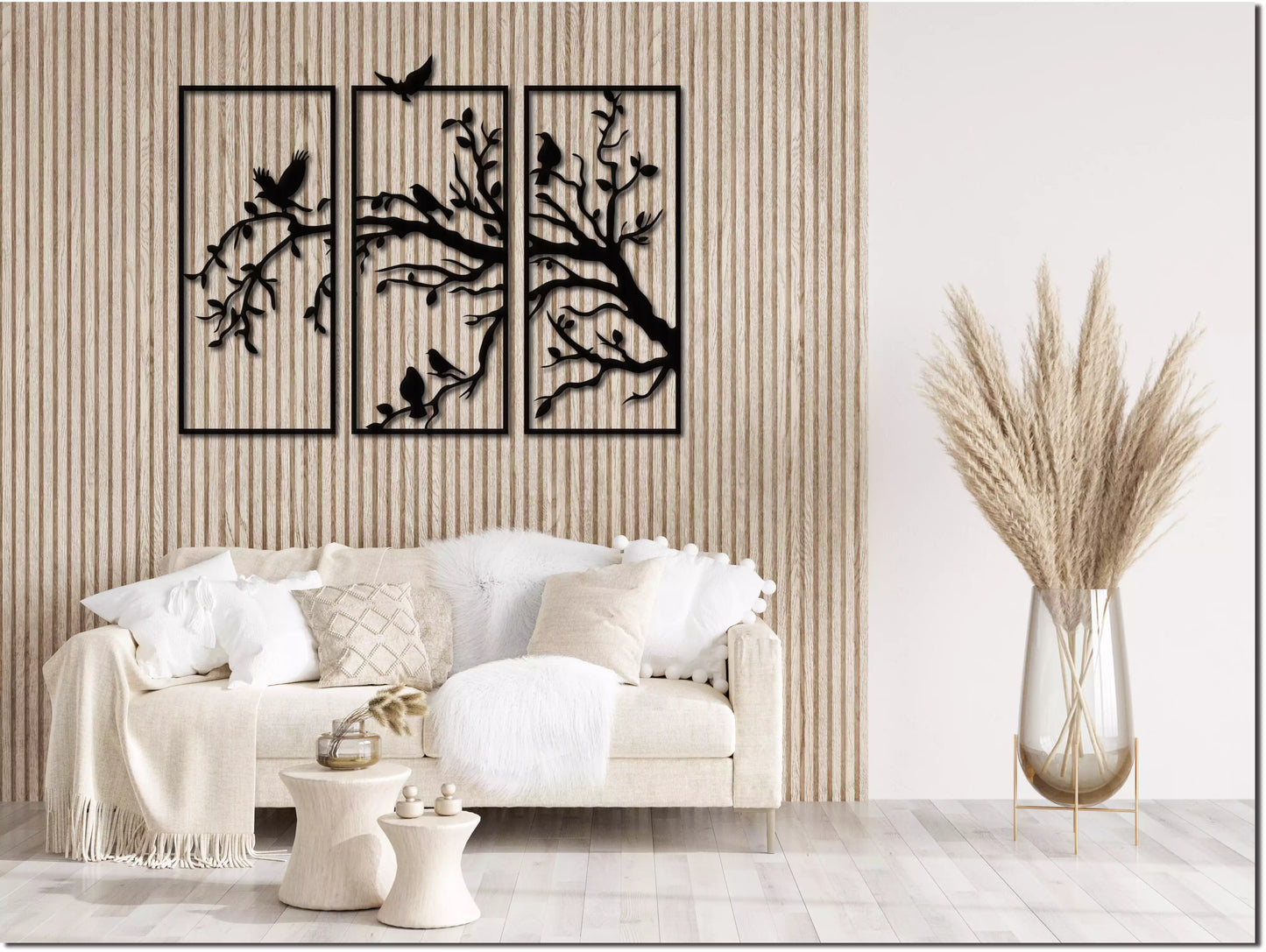 shopify_negru.webp Ramuri cu Păsări - Decorațiune Perete Fibre Lemn