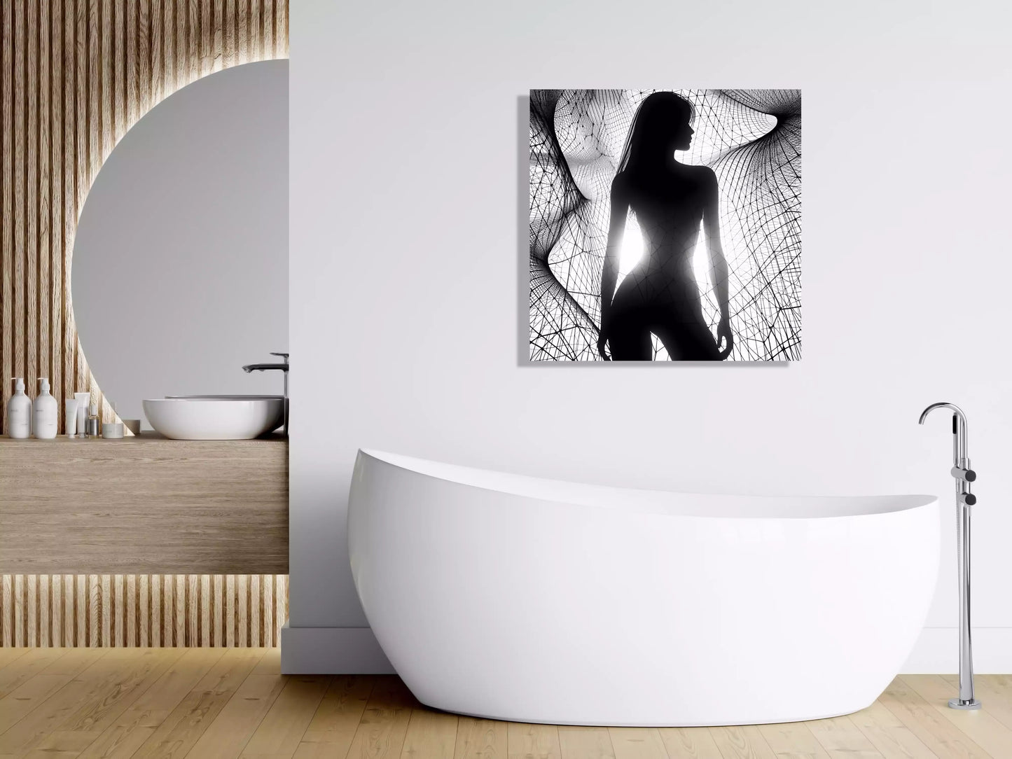 Simetria Siluetei Feminine - Tablou