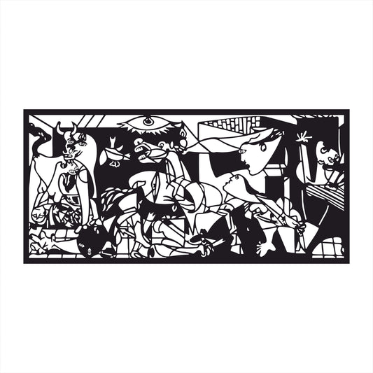 Guernica Pablo Picasso - Decorațiune Perete Fibre Lemn