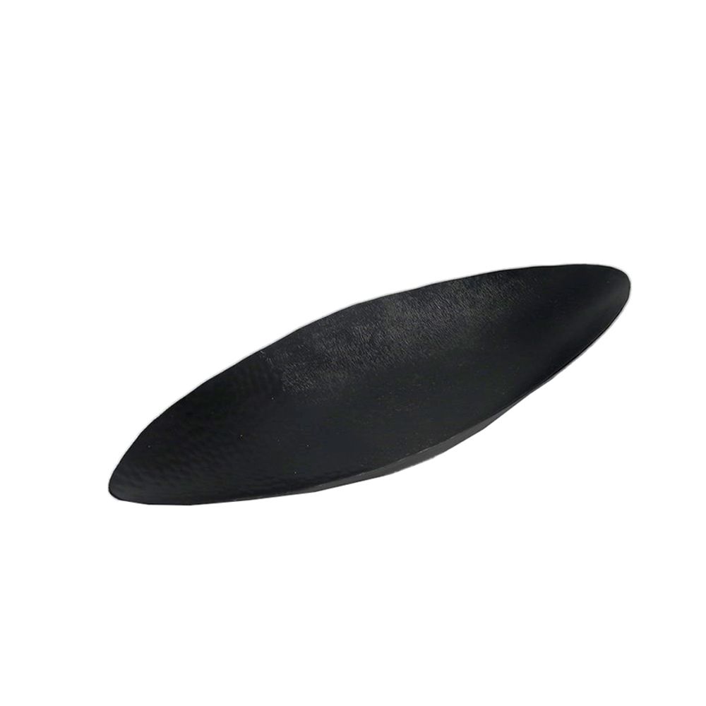 Bol decorativ GIROT BOAT din aluminiu negru mat, 49 x 20 x 5 cm