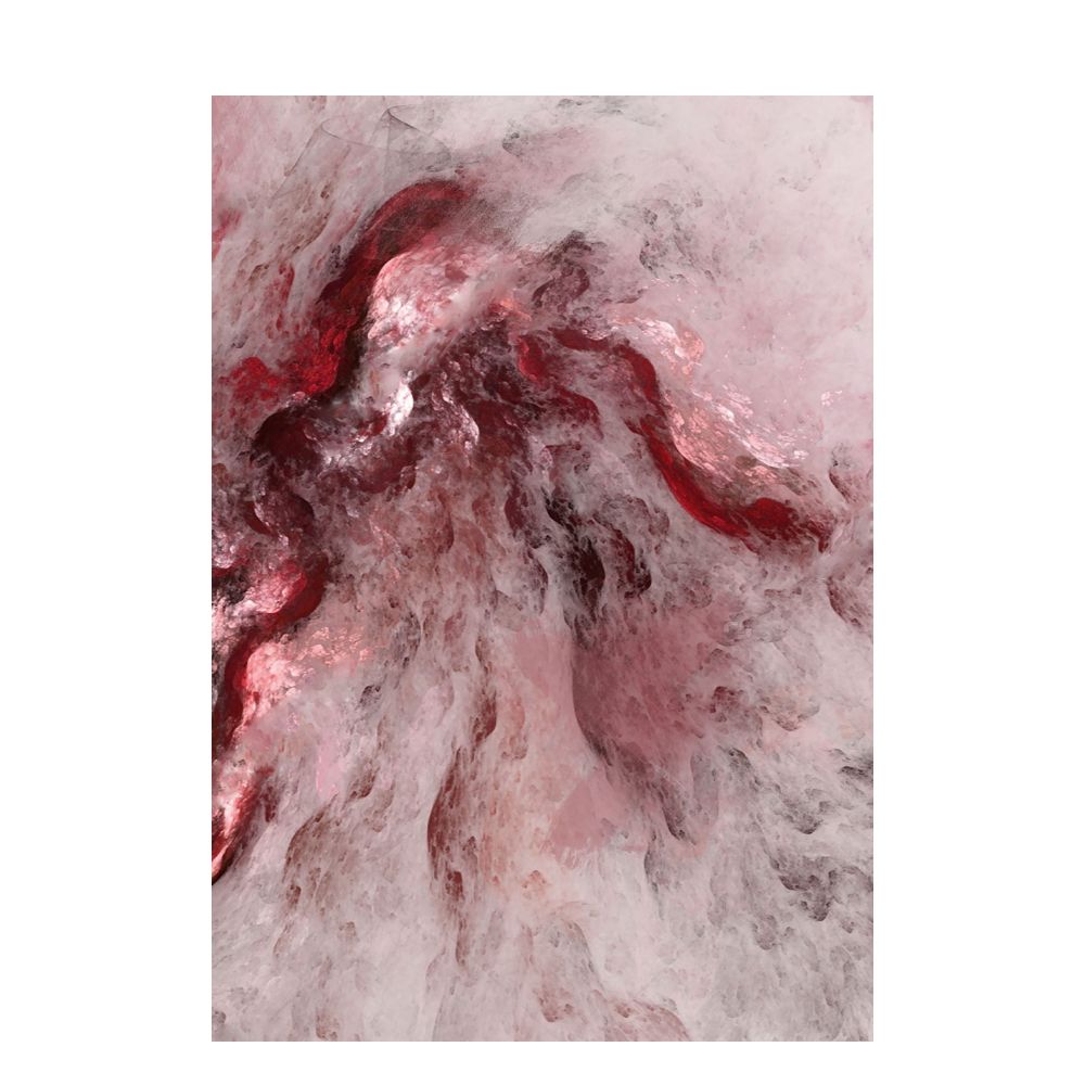 Tablou ZALENO B abstract din pânză și lemn, 60 x 90 cm