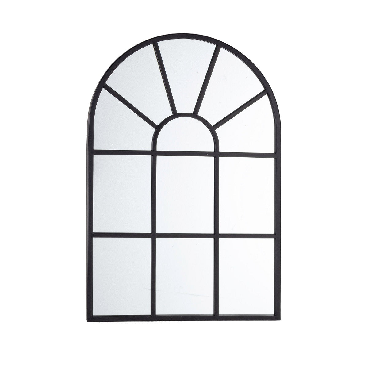 Oglindă de perete REFLIX cu ramă din metal vopsit, spate MDF, 58 x 86,5 cm
