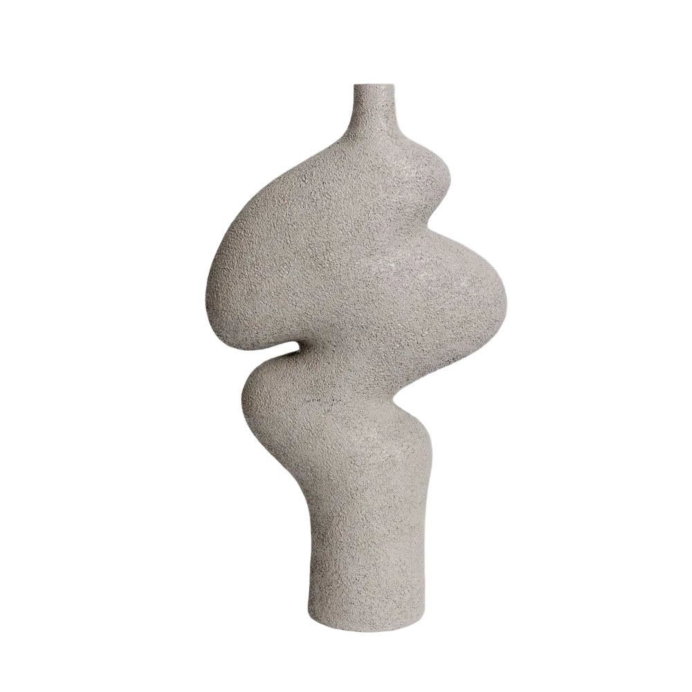 Decorațiune de masă SARANDO din polirășină gri, 13 x 13 x 30 cm