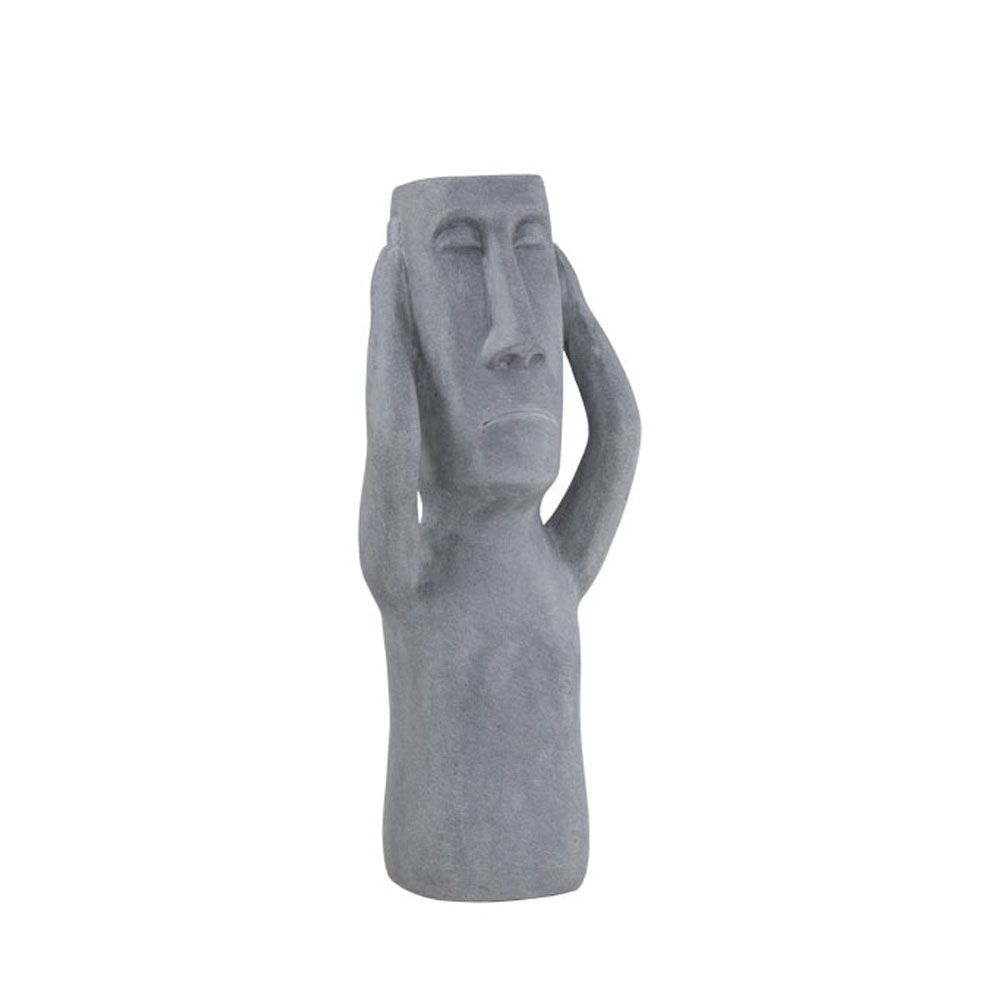 Figurină decorativă OMELDA EARS din piatră artificială gri, 21 x 17 x 51 cm