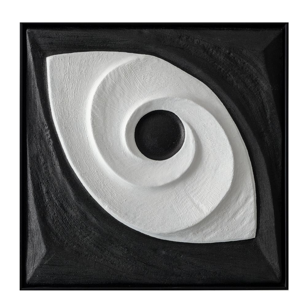 Tablou OVIOS cu procesare 3D, dimensiuni 60 x 5 x 60 cm