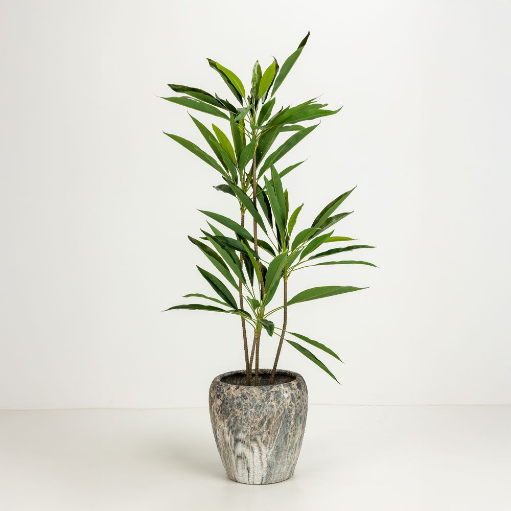 Set 3 ghivece GAVIN din ceramică, dimensiuni 42x42x35, 32x32x31,5 și 23x23x28,5 cm