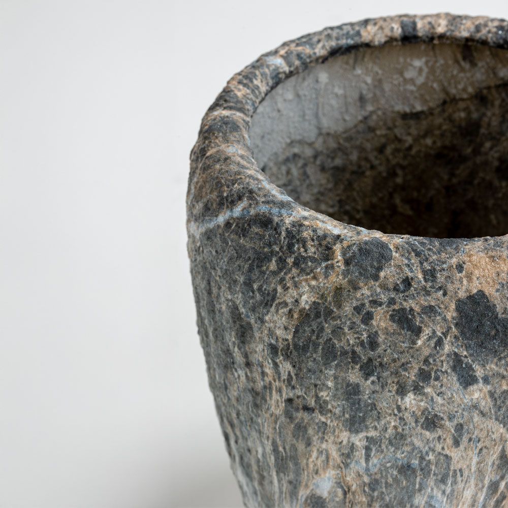 Set 3 ghivece GAVIN din ceramică, dimensiuni 42x42x35, 32x32x31,5 și 23x23x28,5 cm