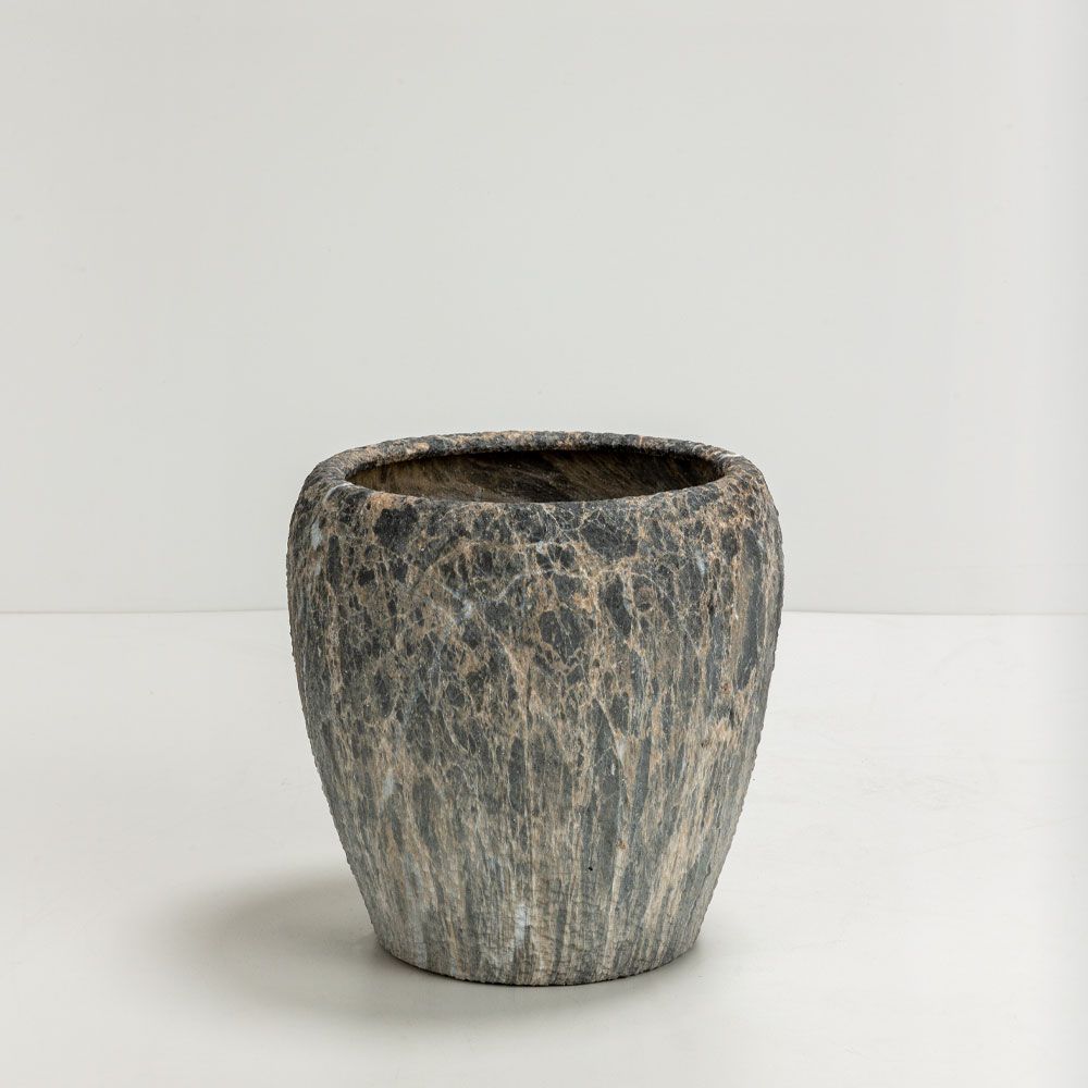 Set 3 ghivece GAVIN din ceramică, dimensiuni 42x42x35, 32x32x31,5 și 23x23x28,5 cm