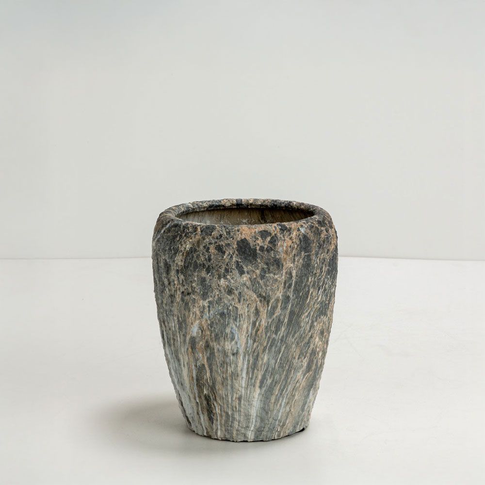 Set 3 ghivece GAVIN din ceramică, dimensiuni 42x42x35, 32x32x31,5 și 23x23x28,5 cm