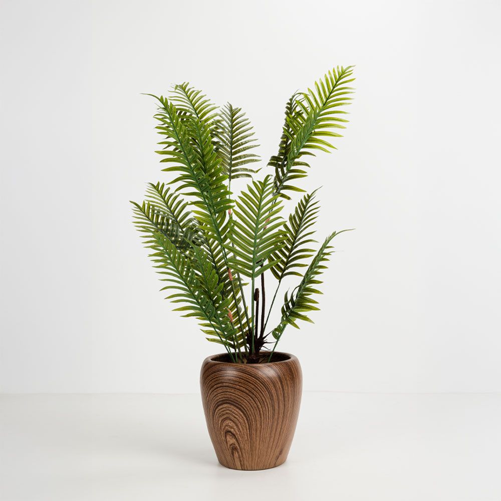 Set 3 jardiniere ceramice BROIS, maro natural, de la 23 la 42 cm