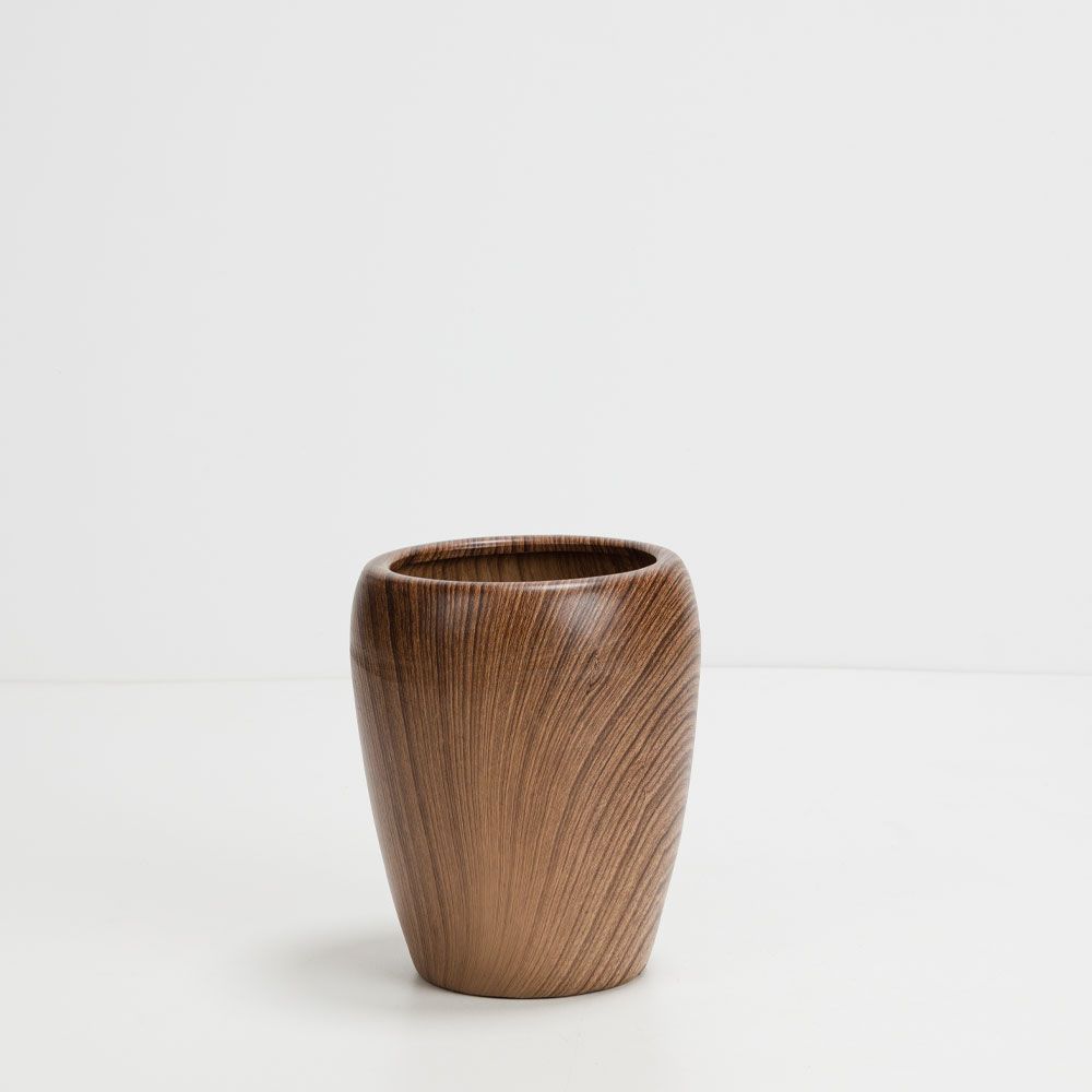 Set 3 jardiniere ceramice BROIS, maro natural, de la 23 la 42 cm