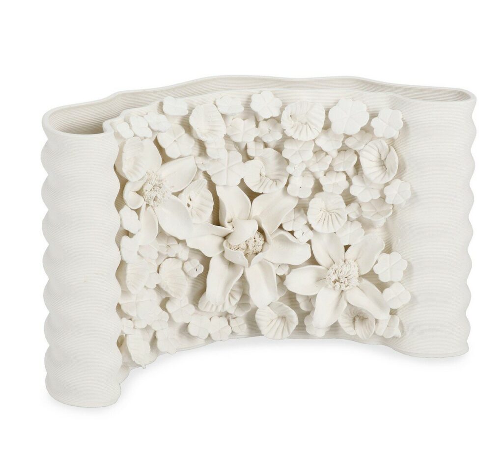 Vază MINDE din ceramică glazurată, 27 x 12 x 18,4 cm