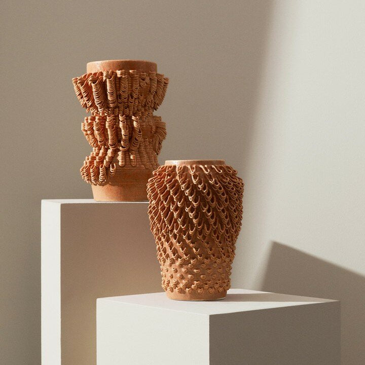 Vază din ceramică glazurată TOMAR, dimensiuni 19.5 x 19.5 x 27 cm