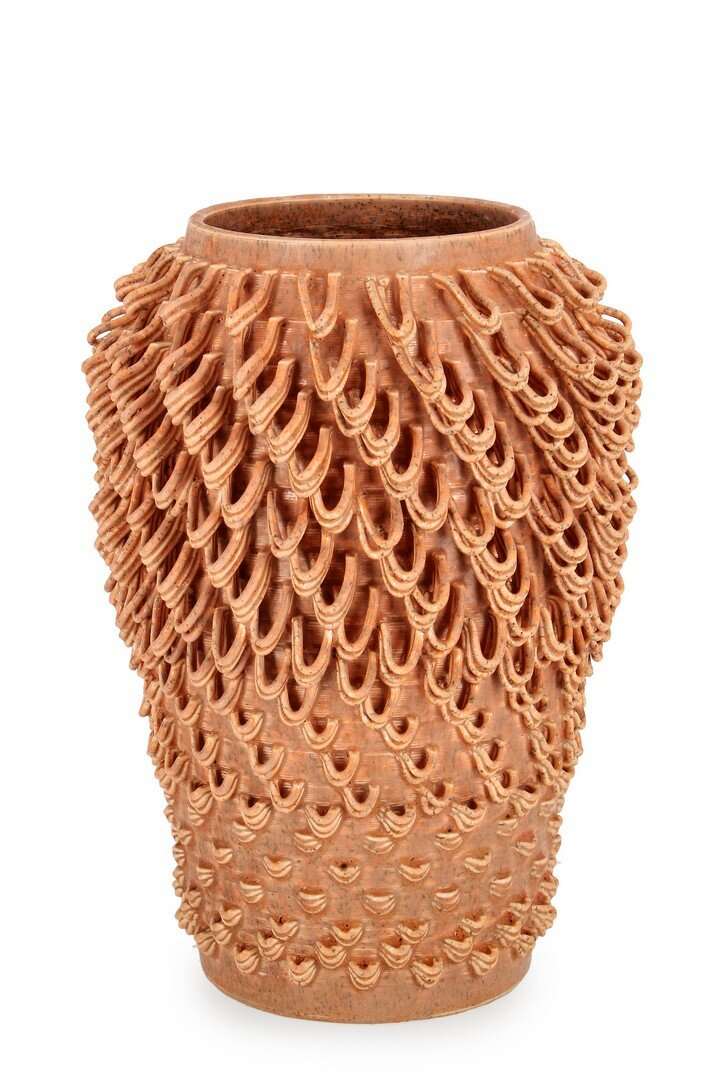 Vază din ceramică glazurată TOMAR, dimensiuni 19.5 x 19.5 x 27 cm