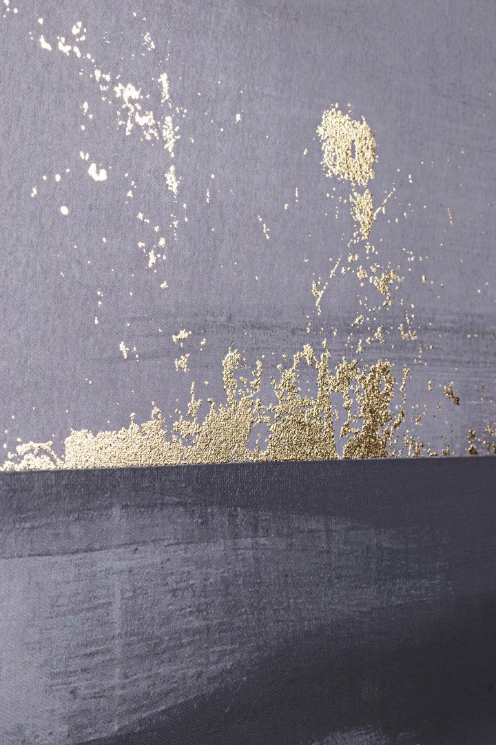 Tablou BOLD 743 pe pânză și MDF, cu foiță aurie, 62,6 x 92,6 cm