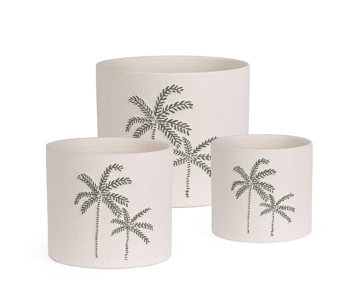 Set 3 vaze din teracotă JOELE, Ø20x17,5, Ø25x22 și Ø30x25 cm