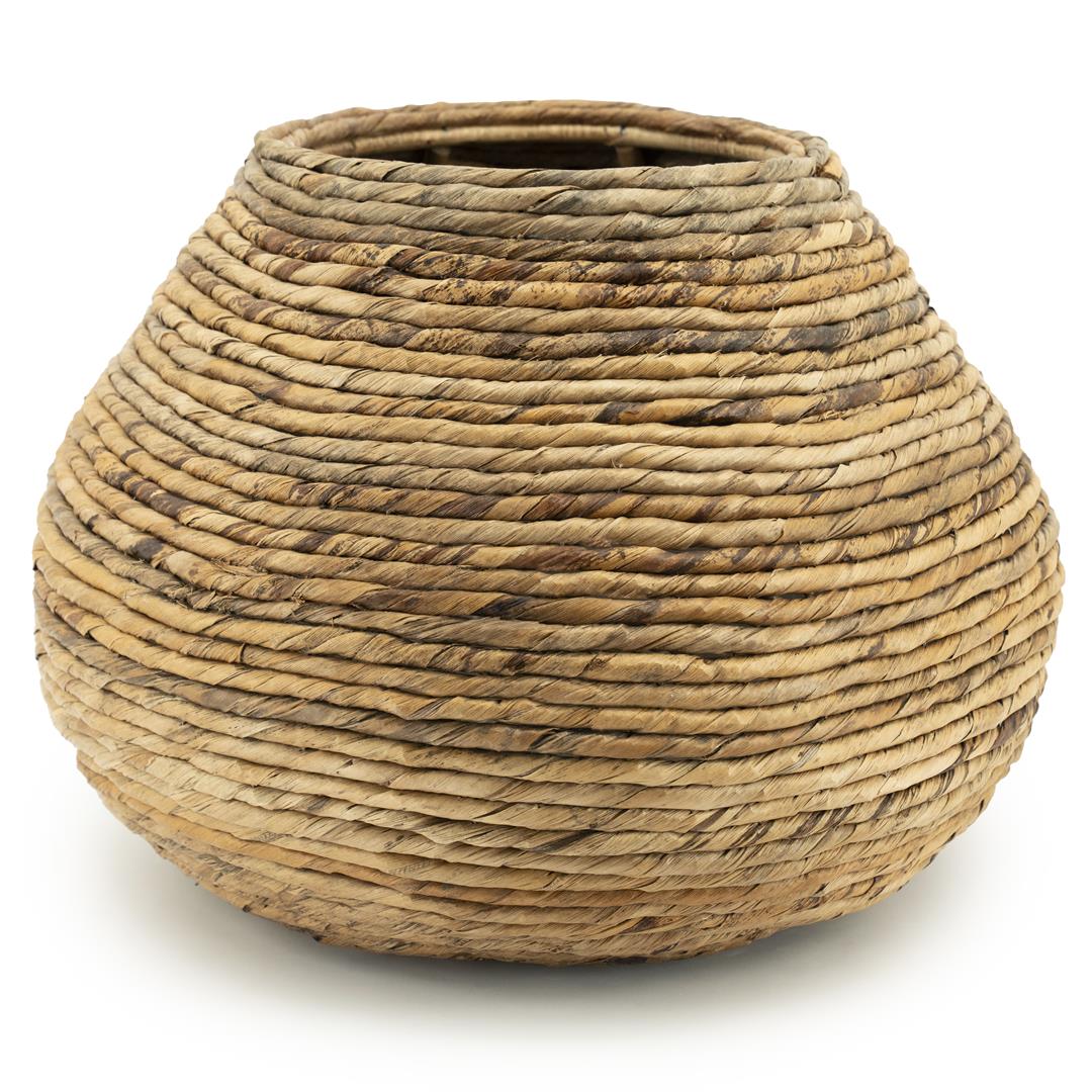 Suport ghiveci HILEVO SMALL din abaca, 35 x 35 x 25 cm