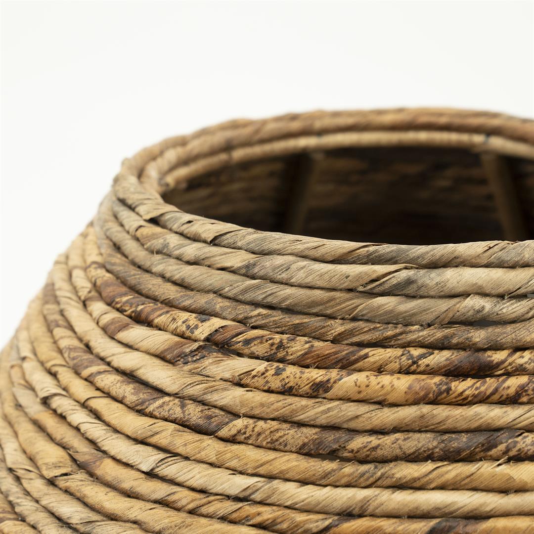 Suport ghiveci HILEVO SMALL din abaca, 35 x 35 x 25 cm
