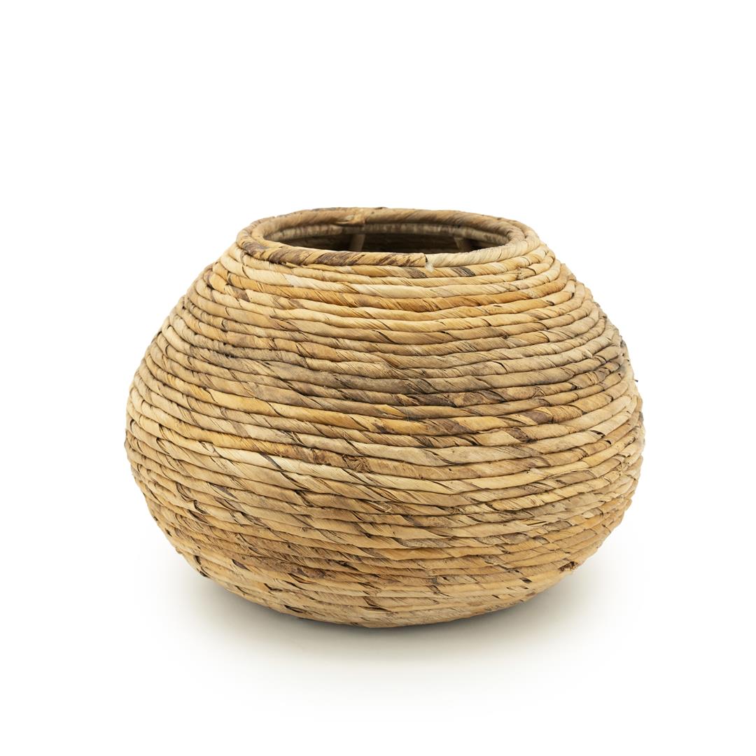 Suport ghiveci HILEVO MEDIUM din abaca, 48 x 48 x 35 cm