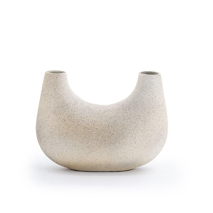 Vază BY-BOO MOMO SMALL albă, dimensiuni 31 x 13 x 23 cm