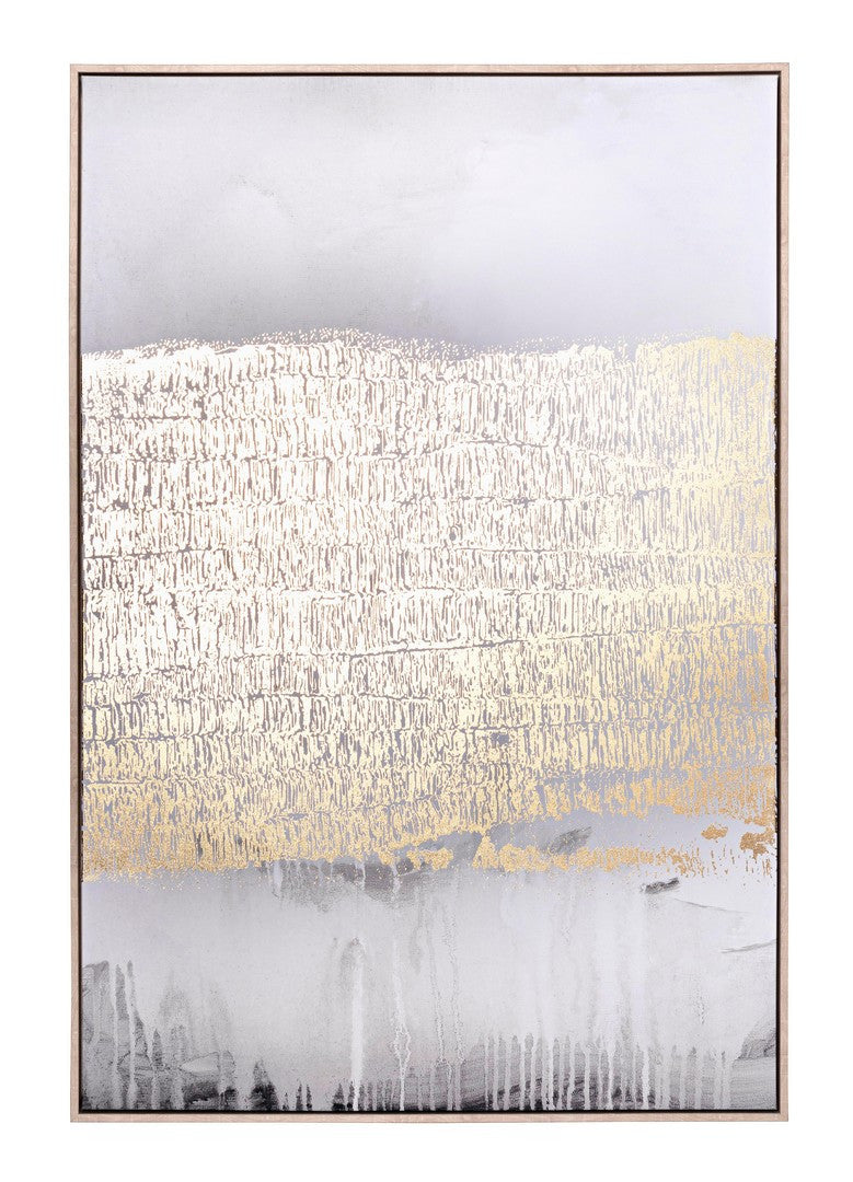 Tablou BOLD 745 pe pânză și MDF, cu foiță aurie, 82,6 x 122,6 cm