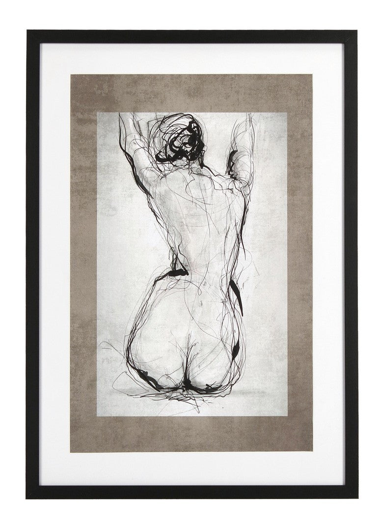 Tablou REFINED imprimat pe hârtie, cu sticlă și MDF, 50 x 70 cm
