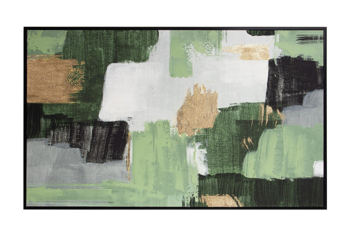 Tablou BOLD PAINTING pictat manual pe pânză, ramă din MDF și plastic, 204 x 124 cm