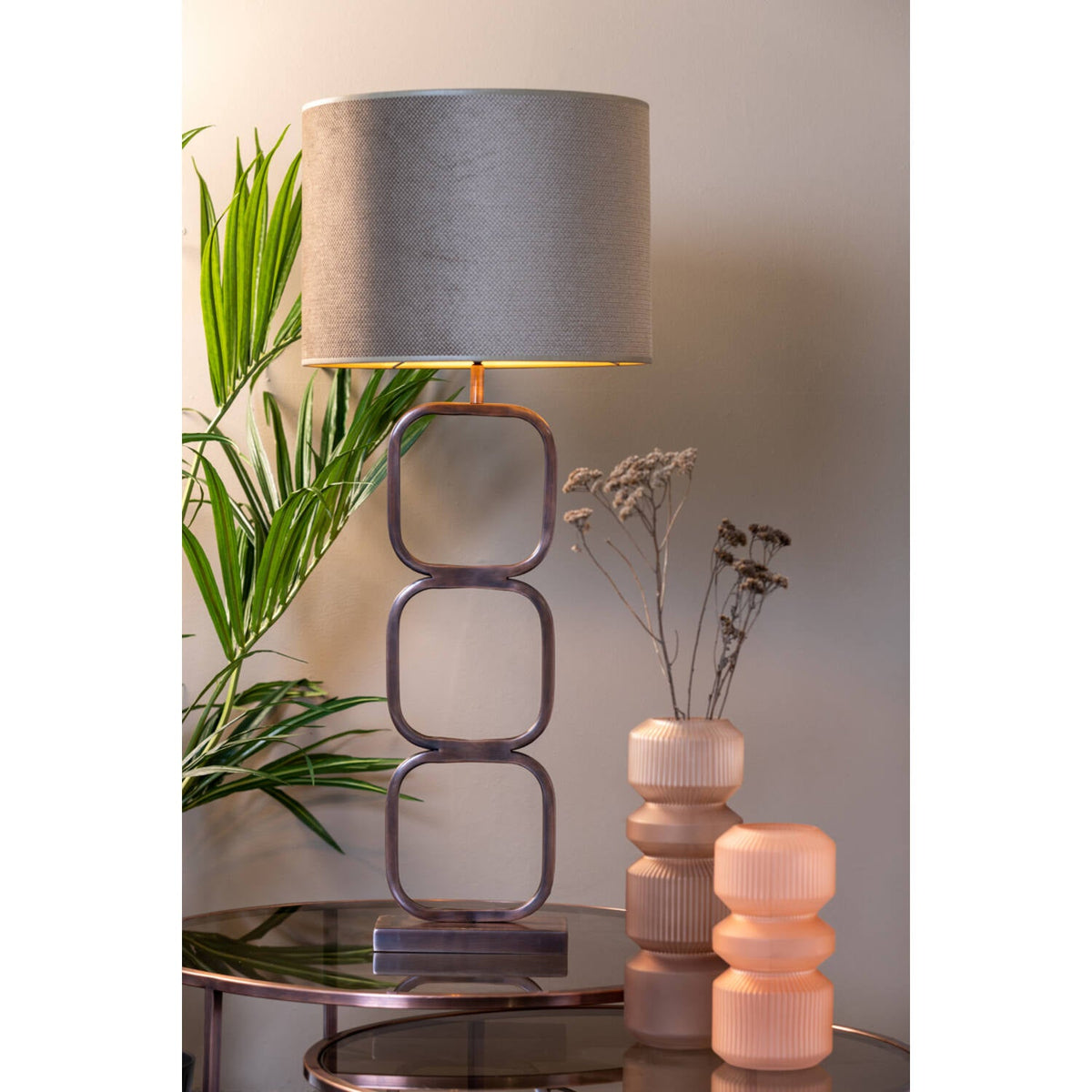 Vază decorativă JOSIA PEACH ioooi, dimensiune 25 cm