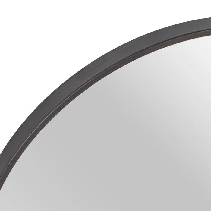 Oglindă de perete ESTATE 51X80CM - P, ramă metalică neagră mat, oglindă 36,5 x 61,5 cm