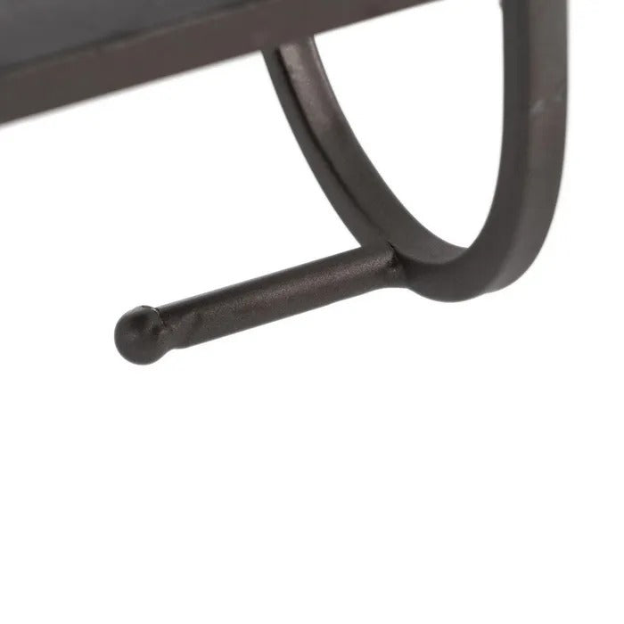 Oglindă de perete ESTATE 51X80CM - P, ramă metalică neagră mat, oglindă 36,5 x 61,5 cm