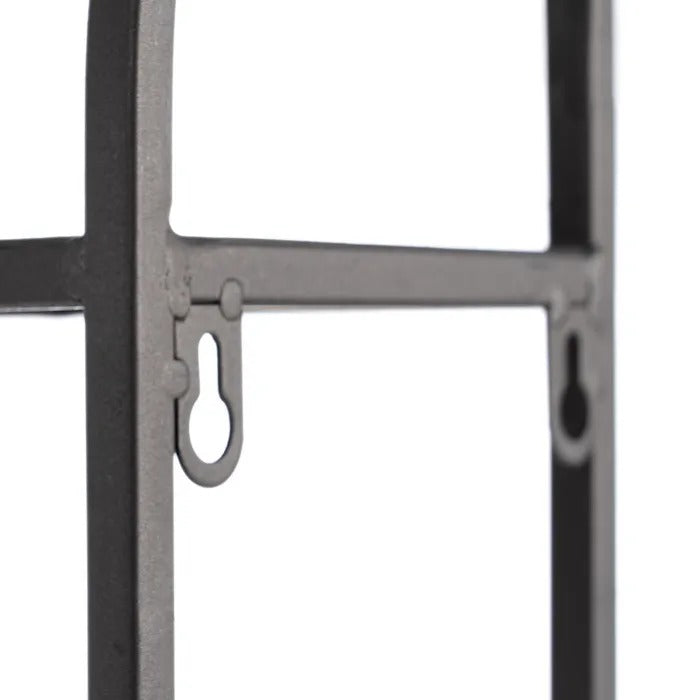 Oglindă de perete ESTATE 51X80CM - P, ramă metalică neagră mat, oglindă 36,5 x 61,5 cm