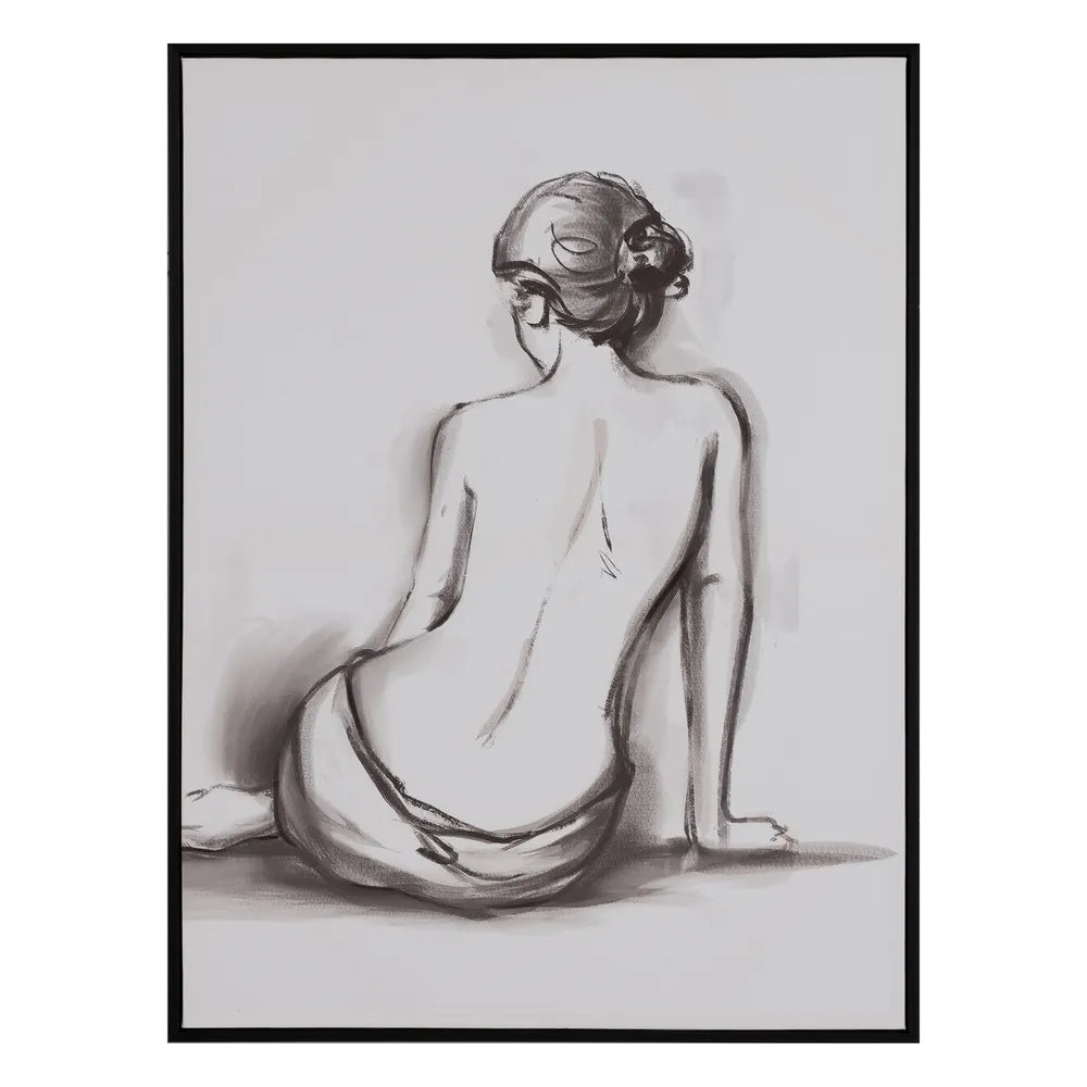 Set 2 tablouri MORIA din pânză cu ramă din polistiren, 60 x 80 cm fiecare