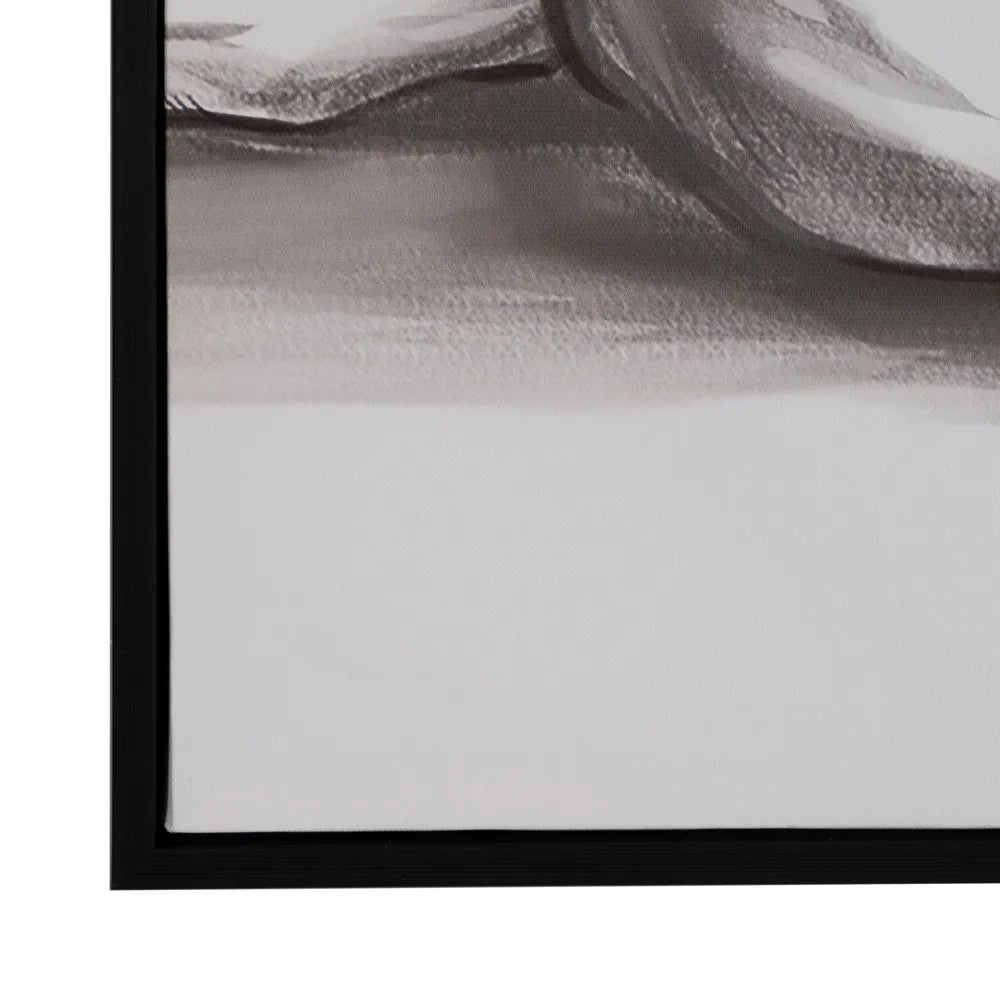 Set 2 tablouri MORIA din pânză cu ramă din polistiren, 60 x 80 cm fiecare